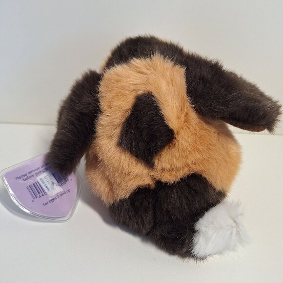 Vintage Puffkins Sherlock Plush Beagle Hound Dog 1994 W/ Tags Swibco Brown White - Picture 3 of 7